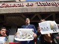 Se encadena a la sede de UGT el empleado que destapó el fraude de las facturas falsas #Venezuela #LiberenAFernando