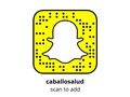 ¡Añádeme en Snapchat! Nombre de usuario: caballosalud