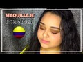 MAQUILLAJE INSPIRADO EN LA BANDERA DE COLOMBIA- Camila Pedroza: via YouTube