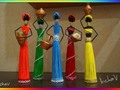 📷 Arts and Crafts Ideas ~ (via How to Make African Doll from Newspaper Tubes)