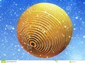Golden Bauble in Snow #digitalimages #fractals #abstract #ball #based #Dreamstime #photography