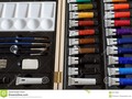 artists set of tubes of paint, brushes, pencils and other tools. #still-life #stock #photography #500pxrtg