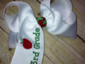 Back to School Hairbow with Apple