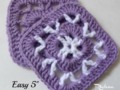 Easy 5" Afghan Square - CrochetN'Crafts