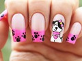 Me ha gustado un vídeo de YouTube ( - Decoración de uñas perrita - Little poppy Nail art).