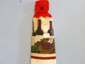 Hanging Kitchen Towel Wine Bottles and Grapes via Etsy