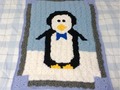 Penguin Handmade Crocheted Lapghan via Etsy