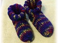 Excited to share the latest addition to my #etsy shop: Crochet Slipper Bed Socks Booties - Size 9 - 10…