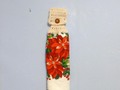 Uncut Crochet Button Top Hanging Kitchen Towel Double Layered Holiday Poinsettias via Etsy