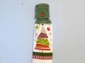 Uncut Crochet Button Top Hanging Kitchen Towel Double Layered Holiday Merry Christmas Christmas Tree via Etsy