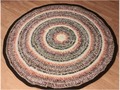 Colorful Rug Large Round Rug / Thick Yarn Rug 50 inches Crocheted via Etsy
