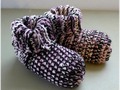 Crochet Slipper Socks Booties Multi Color Size 7/8 via Etsy
