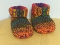 Excited to share the latest addition to my #etsy shop: Bed Socks Booties Slippers Crocheted-Mixed Colors Size 9/10…