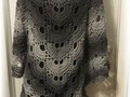 Shawl Lacy Openwork, Long Length Prayer Shawl. Wrap, Crocheted, Gray, Virus Shawl, Cape,Ready To Ship via Etsy