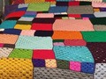 Patchwork Design Afghan Extra Large, 50th birthday best friend,- Mixed Size Squares via Etsy