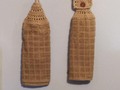 Hanging Kitchen Towel Crochet Top Double Layered Towel Tan Choice of Loop or Button Top via Etsy