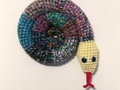 Door Window Draft Stopper, Door Snake, Crochet Stuffed Snake - 40 inches via Etsy