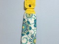 Uncut Crochet Button Top Hanging Kitchen Towel Double Layered Microfiber Flowers via Etsy