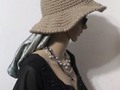 Bucket Hat Handmade Crochet Bulky Taupe via Etsy