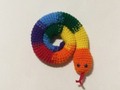 Door Draft Stopper Snake Rainbow Colors Filled-40 inches via Etsy