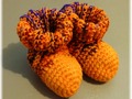 Crochet Slipper Socks Booties Mixed Colors Size 6/7 via Etsy