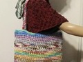 Large Tote Bag Market Bag Shopping Bag Mixed Colors Cotton via Etsy