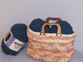 Heavy Duty Bag with Handles Multi Color Cotton Crohet Tote via Etsy