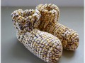 Crochet Slipper Socks Booties Multi Color Size 7/8 via Etsy