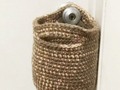 Catch All Basket Bag with Handles Door Handle Bag via Etsy
