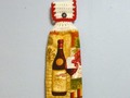 Sale 25% off Kitchen Towel - Wine Bottle/ Wine Glass Crochet Top Kitchen Towel via Etsy