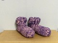 Crochet Slipper Socks Booties Purple Pink Mix Size 9/10 via Etsy