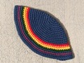 Yarmulke Kippot Kippah Frik Crocheted Cotton LGBT Rainbow 10 inches via Etsy SympathyRTs
