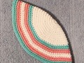 Yarmulke Kippot Kippah Frik Crocheted Cotton Pink Blue White Stripes Trans 10 inches via Etsy