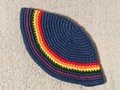 Yarmulke Kippot Kippah Frik Crocheted Cotton LGBT Rainbow 10 inches via Etsy #SMILEtt23…