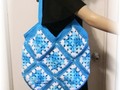 Tote Bag Market Bag Shopping Bag Mixed Colors Cotton Blues White Mix Gift for Her via Etsy…