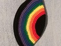 Yarmulke Kippot Kippah Frik Crocheted Cotton LGBT Rainbow 10-11 inches via Etsy