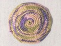Yarmulke Kippot Kippah Frik Crocheted Cotton Shades of Lavenders & Greens 9 inches via Etsy #wiseshopper