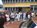 Al grito dw JUSTICIA los profesores y estudiantes de enfermería despiden el cuerpo de Rolando Vela, quien fue ultim…