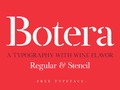 Botera is a #typography with wine flavor designed by javimontoya_ Download for free →