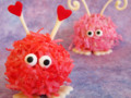 Valentine's Day Warm Fuzzy Cake Balls and Cupcakes