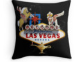 Las Vegas Welcome Sign Pillow at #Redbubble by #Gravityx9 #LasVegasIcons -