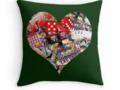 Heart - Las Vegas Playing Card Shape Pillow at #Redbubble by #Gravityx9 #LasVegasIcons -