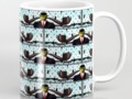 Ear Smoking Apple Guy Standing in the Man Rain Mug by #Gravityx9 #Society6 #spoofingthearts