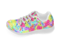 Pretty Pink Hawaiian Flowers Pattern Women’s Running Shoes (Model 020) #ArtsAdd #Gravityx9 -