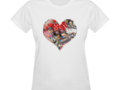 Heart - Las Vegas Playing Card Shape Gildan Women's T-shirt #LasVegasIcons - #Gravityx9 -