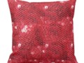 Faux Sequins - Red Sequin Pattern Throw Pillow by IgotYourBack