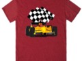 Yellow #RaceCar with Checkered Flag Tee by #Sports4you #Skreened #Gravityx9 -
