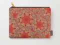 K143 - Red Curls Abstract Pouch by #Gravityx9. Worldwide shipping available at #Society6 -  