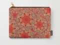 K143 - Red Curls Abstract Pouch by #Gravityx9. Worldwide shipping available at #Society6 -