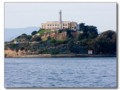 Island Prison, Alcatraz, view from a boat in the San Francisco bay, California -